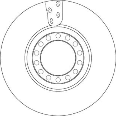 Remschijf TRW DF5077S