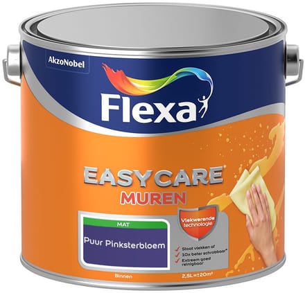 Flexa - Easycare Muren - Puur Pinksterbloem - Mengverf - 2,5 L