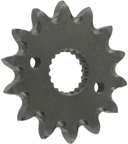 Renthal 461-420 Grooved Voortandwiel Zilver 14t