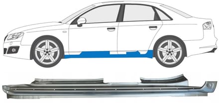 Reparatie dorpel voor Seat Exeo 2008-2013 / Links