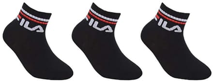 Kindersokken Fila Quarter 3-pack Zwart - 32