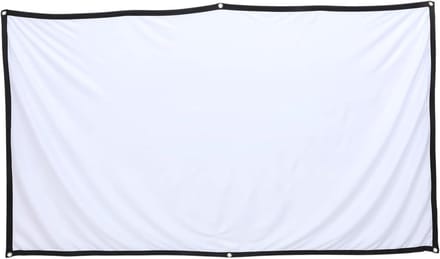 Opvouwbaar Projectiescherm - Draagbaar Beeldscherm - Thuisbioscoop Creëren - Antikreuk Polyester - 186 x 105 cm - Wit Zwart