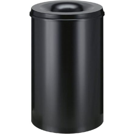 V-part - Vlamdovende papierbak 110 ltr - Steel - zwart