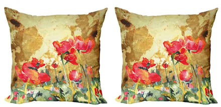 ABAKUHAUS Kussenhoezen Set 40x40 cm – Dubbelzijdig – Veelkleurig
