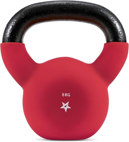 Kettlebell Gewichten - Neopreen Gecoat - Duurzame Gietijzeren Constructie - Comfortabele Grip - Voor Krachttraining