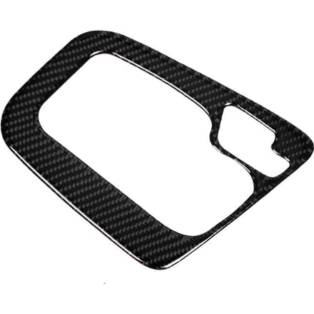 Koolstofvezel Linksgestuurd Middenconsole Schakelpookpaneel Cover Trim Passend voor 3 Serie E46 1998 2005 black