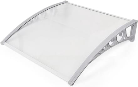 Deur Luifel - Raam Overkapping - Bescherming Buiten - Polycarbonaat - 60 x 100 cm - Wit