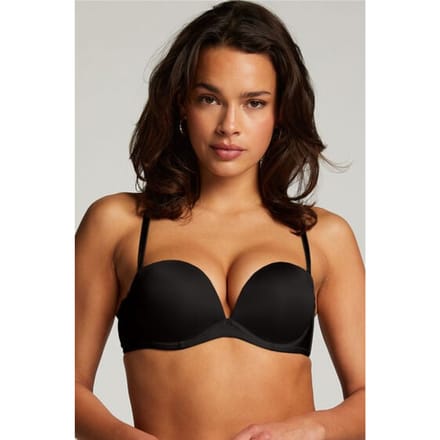 Hunkemöller Voorgevormde strapless maximizer beugel bh Zwart