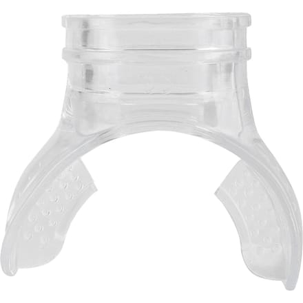 Transparant PVC Professioneel Duiken Standaard Mondstuk white