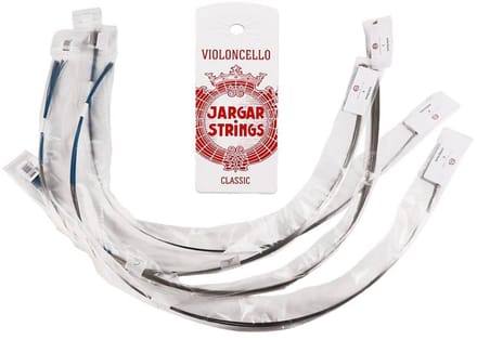 Jargar JCE-SET-BLK cello string set, medium, flexi-metal, bulk of 10 sets