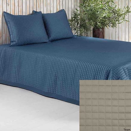 Luxe bedsprei Chicago Taupe - 260x280