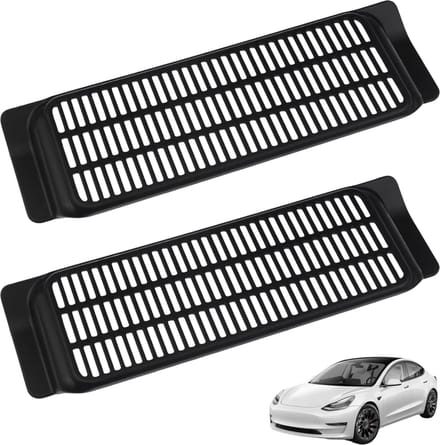 Ventilatierooster compatibel met Tesla Model 3 [Set 2] Accessoires voor airconditioning onder autostoelen