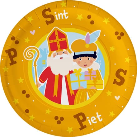 Bordjes Sint & piet Cartoon Vigo (8st)