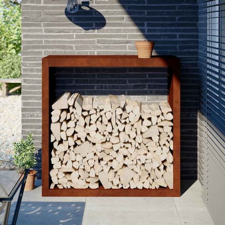 VidaXL Houten plank 100x40x100 cm weerbestendig staal