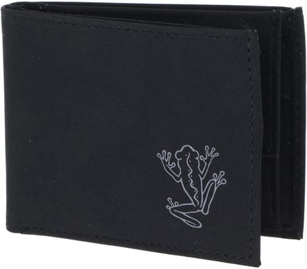 oxmox portemonnee New Cryptan RFID Protect Pocketbörse Frog 2.0 Print Grey Black zwart