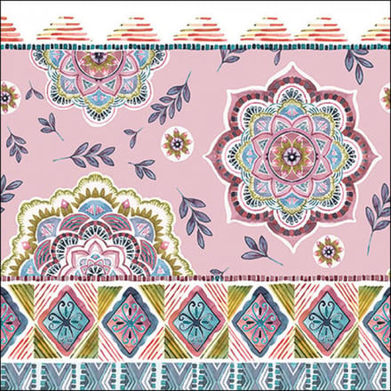 Servettem/ Napkin 33 Boho rose FSC Mix