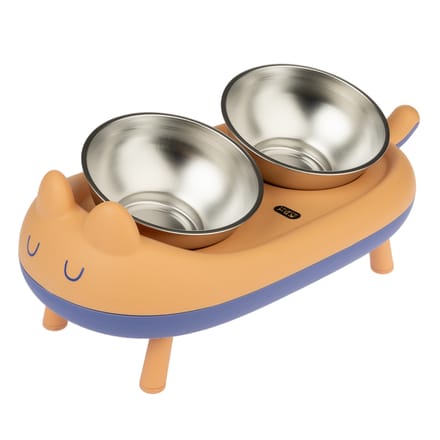 TIAKI dubbele verhoogde kom Cova 2x 350ml, Ø15cm hond/kat