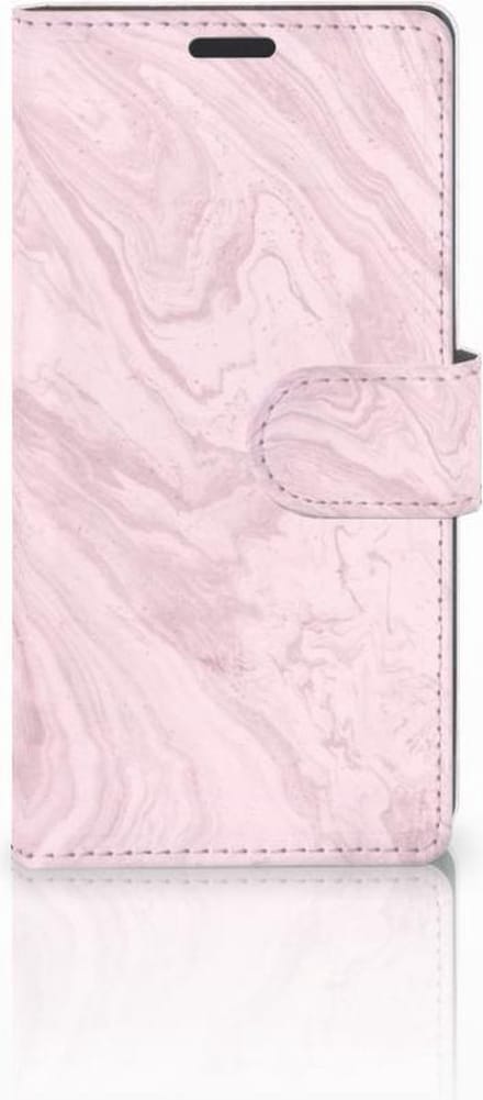 Sony Xperia Z3 Bookcase Marble Pink - Origineel Cadeau Vriendin