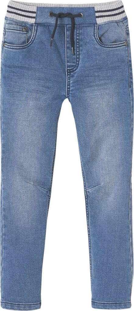 Vertbaudet Rechte fleecebroek jongens denim look