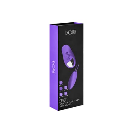 Dorr Spot Vibrerend Eitje plus Opleg Vibrator - Paars