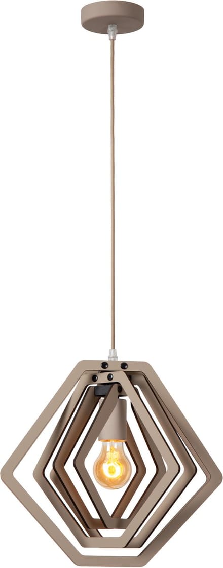 Lucide MAURO - Hanglamp Kinderkamer - 1xE27 - Taupe