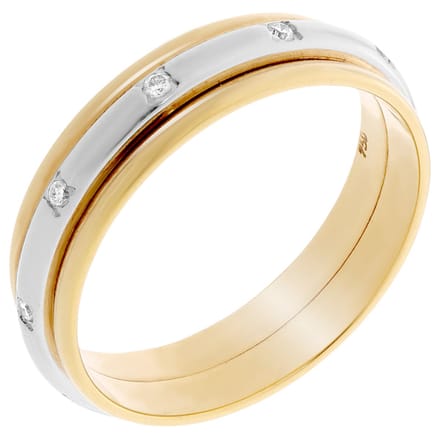 Orphelia RD-33401/55 - Ring - Bicolor Goud 18 Karaat - Diamant 0.10 ct