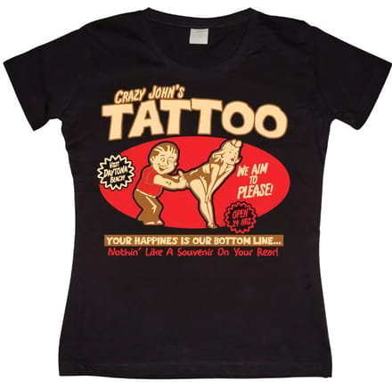 Hybris Dames Crazy John's Tattoo Girly T-shirt SH-5-11071-LFH3-6