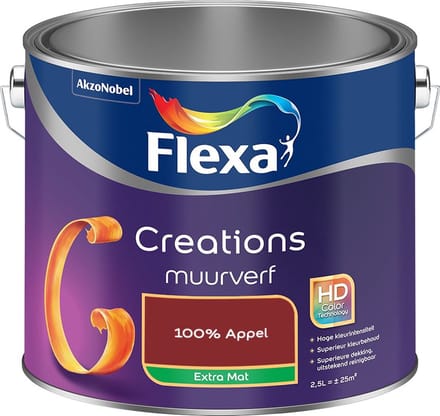 Flexa - Creations Muurverf Extra Mat - 100% Appel - Mengverf - 2,5 L