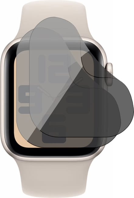 Privacy Screenprotector geschikt voor Apple Watch Series 6/5/4/SE 2024-2021 40mm - 2x FlexGuard Screen Protector