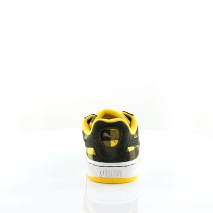Puma Basket II Check Groen Geel Synthetisch Herentrainers 352299 02