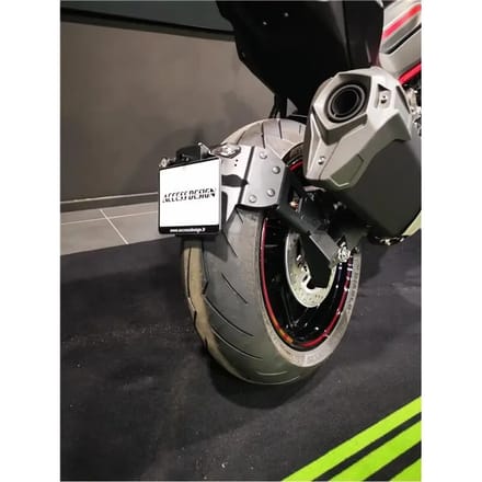 Motorfiets kentekenplaat houder vlak bij het wiel Access Design Kawasaki Z H2
