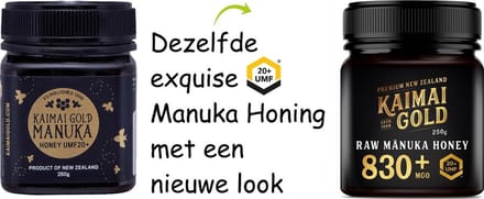 MANUKA HONING (MGO ≥ 829 =) UMF® 20+ 250gr / KAIMAI GOLD