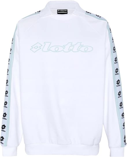 Lotto herensweatshirt 1325016 Trainingspullover Loose Fit Wit