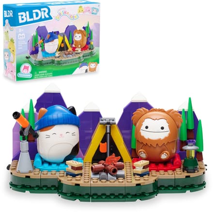 BLDR - Squishmallows Building Set Medium playset - Squishmallows Campout With Cam and Benny
