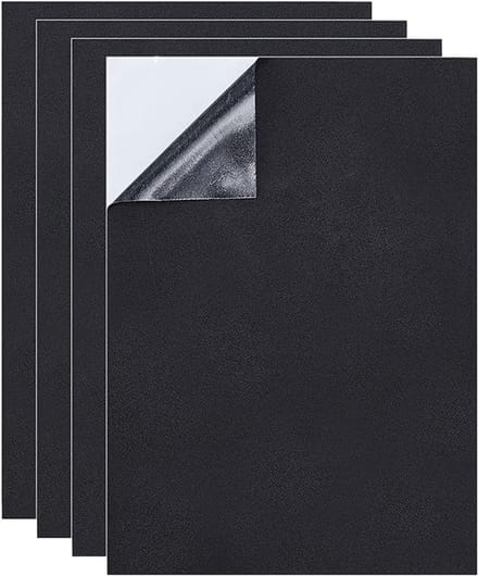 Celschuimplaat - Schuimvulling Geluiddicht - Vloeren Beschermen - Zelfklevend Antislip - 21 x 30 cm - Zwart