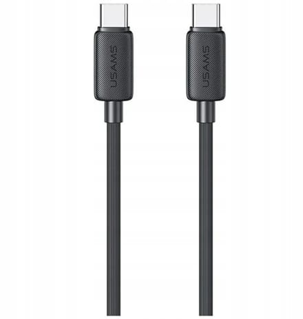 USAMS KY Serie - USB-C naar USB-C Kabel - 60W - 1m - Zwart