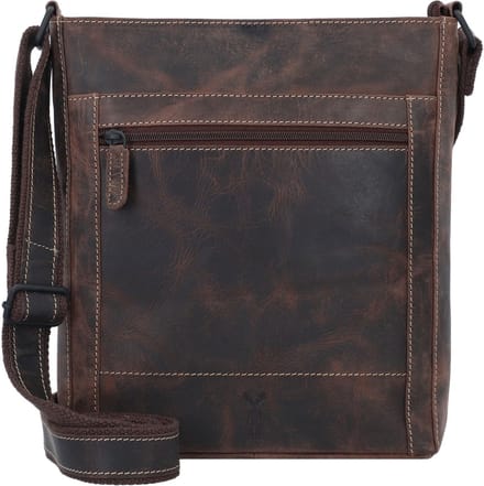 Jack Kinsky Baltimore 30 Schoudertas Leer 30 cm - Dames - mokka