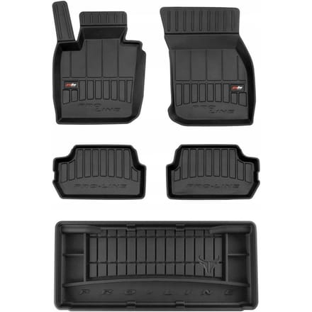 Frogum ProLine - Mattenset & Kofferbakmat - MINI Cooper S III 3-deurs (2014-) - Pasvorm - Zwart