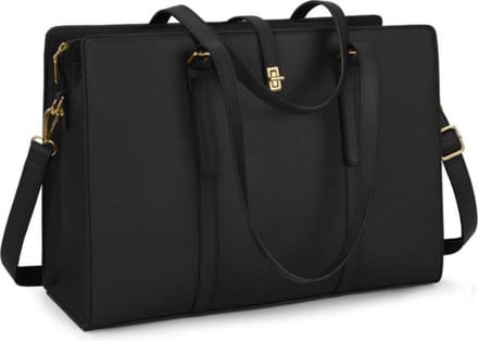 Waterdichte Laptoptas 15.6" - PU-leer - Voor Werk & School - Zwart
