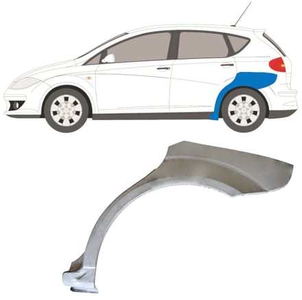 Reparatiepaneel achterspatbord voor Seat Altea 2004-2015 / Links