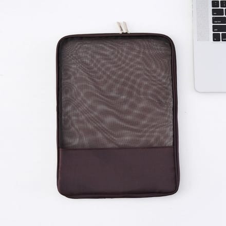 Pochette de rangement transparente pour l'école, porte-documents, porte-documents, porte-documents, porte-documents extensible, organiseur de documents A4 marron