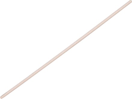 Buemag Bezemsteel universeel - hout - 140 cm - D24 mm - met klem-uiteinde - extra lang