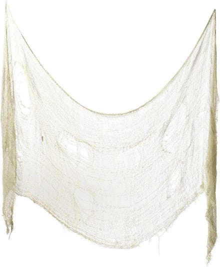 Smiffys - Creepy Cloth Halloween Decoratie - Creme