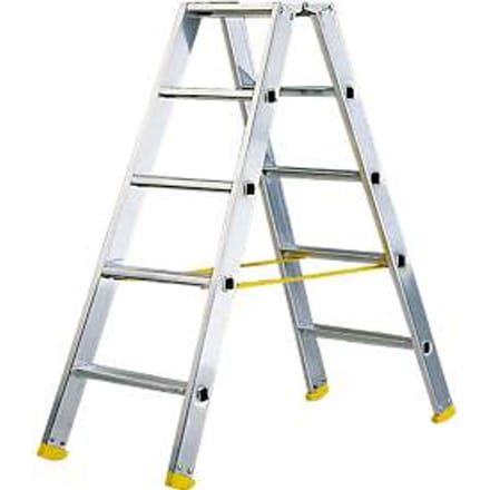 Dubbele trapladder MEHRSI®, 5 treden, 7,5 kg