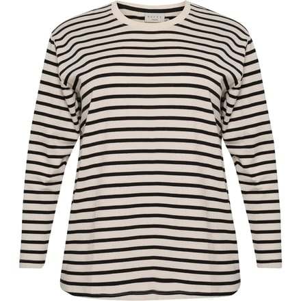Dames-T-shirt met lange mouwen KAFFE Curve Winni