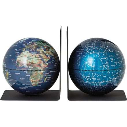 Boekensteun Troika met magnetische globes 13cm set à 2 stuks assorti