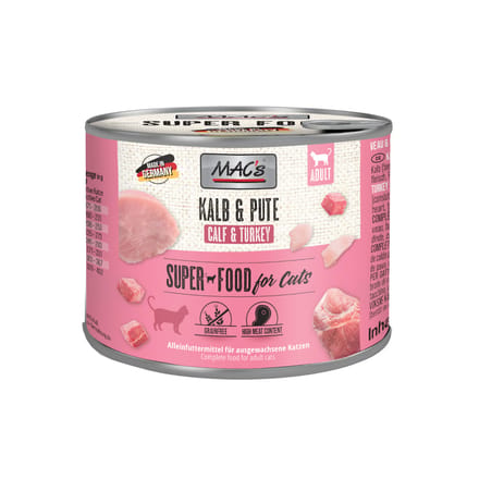 MAC's CAT - blik 6x200g - kalfsvlees & kalkoen