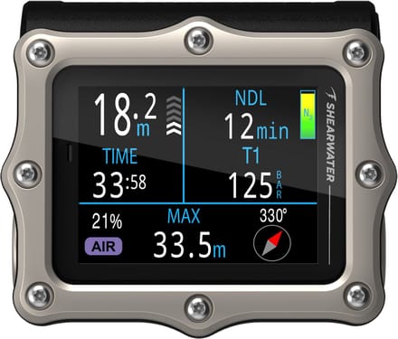 Shearwater Perdix 3 - Duikcomputer - Silver