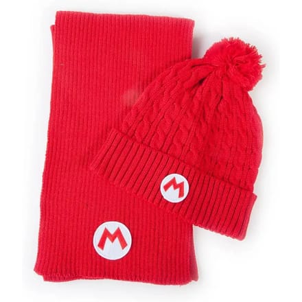 Nintendo - Super Mario Badge Beanie & Scarf Gift Set