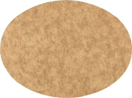 Placemat TROJA - SET/6 - ovaal - kunstleer - 33x45 cm, goud